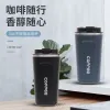 Cross-border stainless steel insulated cup, double-layer vacuum flip lid coffee cup, intelligent temperature display, high appearance level, couple car water cup Specification image